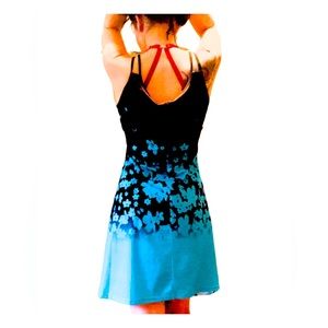 NWT Nora Cora Black Turquiouse Cotton Sundress Size small